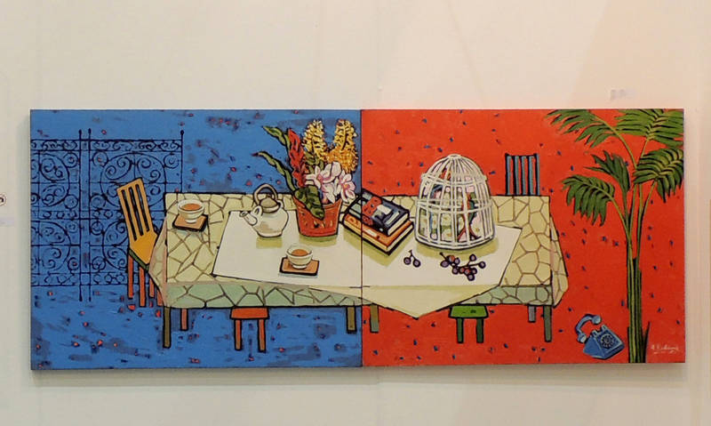 장은순 작가의 행복한 공간 '233.4 x 91.0 cm 'Oil on Canvas