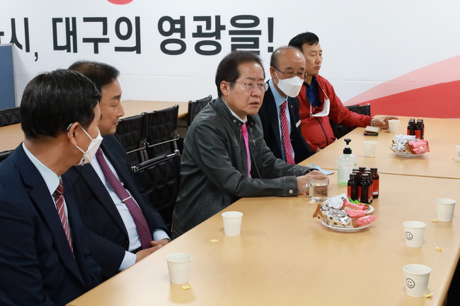 개인택시조합 임원들과의 간담회