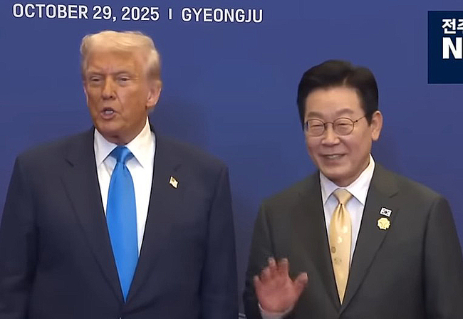 트럼프 대통령과  이재명 대통령     사진 : 방송화면 캡쳐