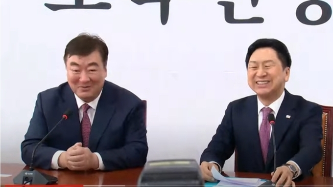 김기현 당대표, 싱하이밍 주한중국대사 접견