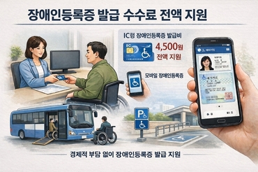 경주시, 장애인등록증 발급 수수료·본인부담금 전액 지원